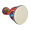 美德威非洲鼓8英寸布艺款送鼓包背带 ABS轻型丽江手鼓 儿童初学练习免调音