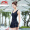 李宁（LI-NING）泳衣女士修身遮肚显瘦连体裙式温泉游泳衣保守大码泳装 020-1黑色 M