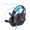 因卓（KOTION EACH）G2100黑蓝色 耳机头戴式吃鸡带震动专业游戏炫光线控带麦台式USB电竞 电脑耳机
