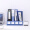 得力(deli)4联镂空桌面文件框书立架 办公室桌面四栏带标签资料文件架  书本资料收纳盒神器 蓝色27888