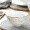 佳佰 轻奢金边新中式6个装4.5英寸饭碗 高脚防烫家用陶瓷餐具套装桃花