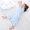 象宝宝（elepbaby）婴儿睡袋 宝宝全棉纱布分腿睡袋薄款 儿童防踢被短袖小雨滴蓝色M码