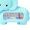 绿之源 婴儿水温计蓝色大象款 宝宝洗澡测温度两用婴儿用品湿度计温湿度表