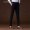 POWO西裤男修身灰色西服裤子商务直筒正装男士上班夏季韩版免烫西装裤 黑色（春夏款-平纹） 32码（适合135-145斤）