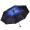 天堂伞 （UPF50+）全遮光黑胶三折小黑伞太阳伞晴雨伞31806E兰色