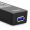 优越者(UNITEK)USB3.0分线器 高速扩展一拖四多接口0.3米 笔记本台式电脑4口集线器HUB转换器 黑色Y-3046BK