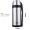 哈尔斯 2000ml不锈钢真空保温壶旅行壶广口户外水瓶LG-2000-5本色