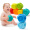育儿宝 宝宝软胶积木可咬抓握婴儿玩具0-1岁9个月半 软胶积木10件套