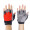 曼迪卡威健身手套男女士器械训练耐磨春夏款引体向上防滑半指运动手套护腕器材 红色-加压腕带升级款 S码适合手围17到18厘米