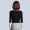 尚都比拉（Sentubila） 2019新款修身薄款V领针织衫女七分袖纯色打底毛衣 W91H0116531 黑色 S