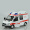 彩珀合金车模奔驰救护车急救车男孩玩具汽车 回力带声光仿真汽车模型88406