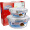 【京东超市】乐扣乐扣（LOCK&LOCK）耐热玻璃保鲜盒 便当盒两件套装 微波烤箱饭盒（380+870ML）LLG855S013PR