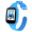 搜狗糖猫（teemo）儿童智能电话手表 M1 GPS定位 防丢防水 拍照 彩屏 移动2G 海蓝