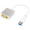 毕亚兹 USB3.0转VGA转换器 USB3.0接口外置显卡 VGA转接头 支持USB2.0 高清外接投影仪/显示器 ZH1-铝