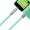 羽博 苹果安卓二合一手机充电线 适用于苹果5s/6s/7/7Plus华为小米三星 K3马卡龙绿