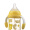 日康宽口玻璃奶瓶 新生儿自动吸管奶瓶 防摔宽口有柄(240ml)黄色RK-N1015