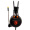 赛德斯（Sades）R1 头戴式震动发光游戏耳机（黑橙）吃鸡游戏耳机H1Z1 有线电竞电脑耳麦带麦CF专用