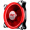 爱国者（aigo） 极光 12CM红光 电脑机箱风扇（小3P+大4P双接口/水冷排散热/减震脚垫/附4螺丝）