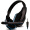 欧凡（OVANN）X1-S 头戴式单孔电脑游戏耳机 笔记本手机电脑耳机 带话筒 黑蓝色