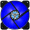 大镰刀（SCYTHE）SY1225AK120-FF 彩风蓝色12cm风扇（LED灯风扇/液压轴承/4pin PWM风扇/400-1500转速）