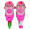 乐士 ENPEX 轮滑鞋儿童 套装溜冰鞋 男女闪光轮旱冰鞋 滑冰鞋 S码 粉色 MS172（赠包+护具头盔路障）