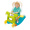 高思维 （Grow N Up）2024儿童室内户外健身玩具2合1婴儿滑梯/摇摇椅儿童摇马宝宝生日礼物