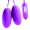 久爱（jiuai） 情趣跳蛋USB跳蛋直插手机静音充电防水 强震变频女用自慰器刺激高潮成人情趣用品 usb双跳蛋紫色+两款头套