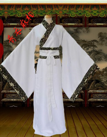 青衣麻相古装汉服男侠客书生cos服装武侠广袖长袍古装演出服古风唐韵