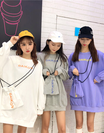 浅酌三人闺蜜姐妹装学生韩版多人卫衣女秋季宽松百搭长袖个性3色上衣