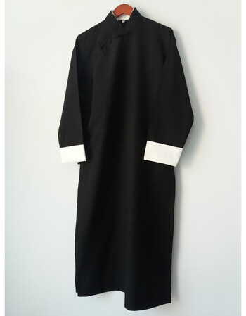 相声服大褂马褂成人学生民国长袍评书长衫快板表演出服装男女 黑色 s