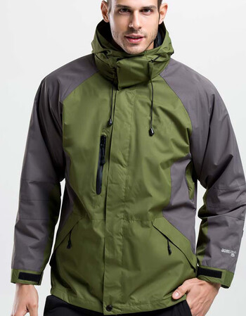 冲锋衣女男三合一春秋可拆卸西藏潮牌户外登山服装外套 升款军绿男 l