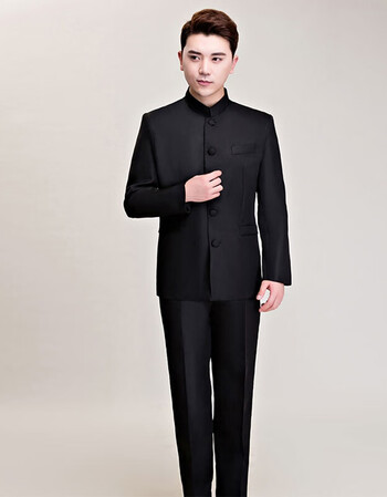 民国风青年中山装中式立领男女套装学生校服表演五四青年演出服2021