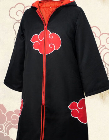 晓组织衣服 红云袍 火影晓披风忍者团服宇智波鼬风衣保暖棉衣2020