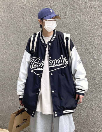 日式棒球服外套男春装ins潮流宽松帅气百搭新款春季美式夹克国潮联名