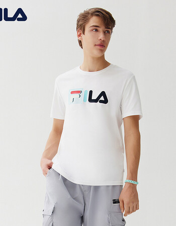 fila斐乐男装white line官方男士短袖t恤2021年夏季休闲运动上衣 标准