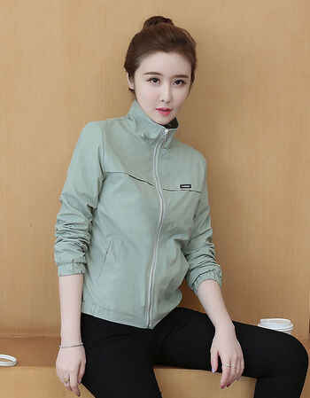 女装新款有里布外套女夹克衫2021春季韩版短款女休闲初秋上衣洋气小