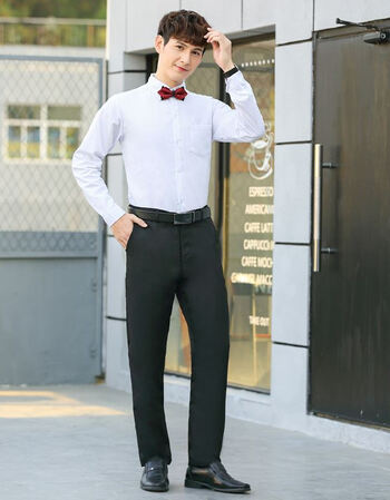 中学生合唱比赛服装团演出服男生礼服青少年钢琴表演诗歌演讲朗诵长袖