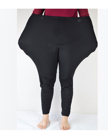 夏秋肥妈打底裤特大码打底裤夏季薄款胖200斤加肥加大妈妈长裤9分裤