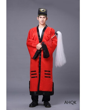 红色 单个道袍 xs 身高140cm