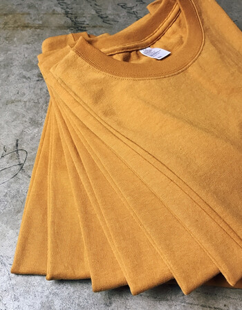 【春夏尚新】焦糖色日落黄姜黄山芋黄橙黄色短袖t恤重磅咔叽男女款