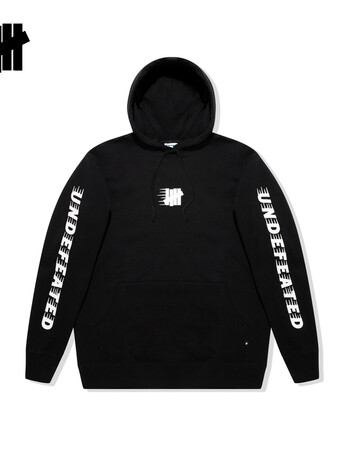 undefeated男装秋冬品牌图案字母印花加绒休闲连帽卫衣70006dpfbkx