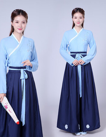 【工厂直供】旗袍古装服装仙女清新淡雅古风衣服中国风装唐装日常改良