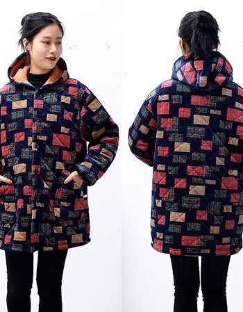 加绒加厚罩衣外套女冬加厚短款外穿服水晶绒罩衣围裙大人冬季加厚家居