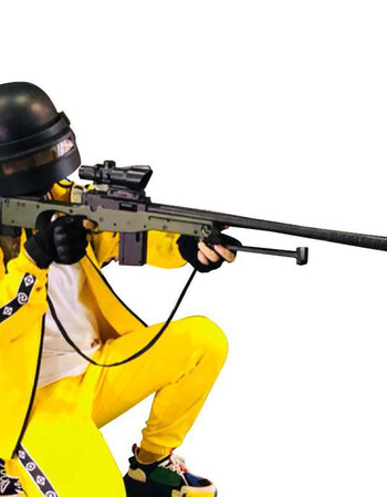 绝地求生游戏吃鸡同款小黄衣服真人版刺场服运动套装周边 儿童尺寸