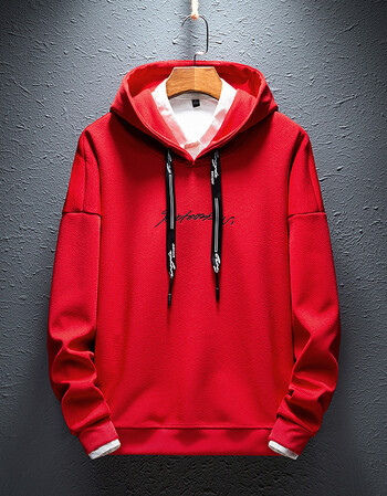 卫衣2019春季休闲运动衣服学生帅气韩版上衣青少年长袖t恤 男 红色 m