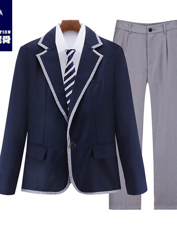 英伦风学院风致青春同款校服秋冬季jk制服高中学生装韩国男女套装 男