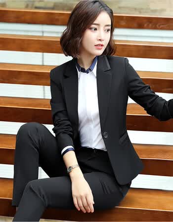 办公室公职人员西装商务职业装女士西服商务西装套装女白领经理工作服