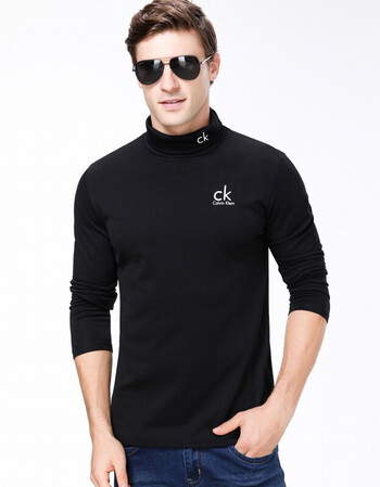 港系潮流品牌ck男装长袖t恤2018新款男士休闲潮流时尚中青年秋冬季