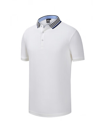 polo衫定制t恤苹果短袖翻领工衣文化衫企业工作服印logo定制系列 白色