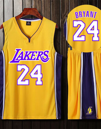 【京东好店】新款湖人23号詹姆斯24号nba球衣篮球服男女套装团队定制